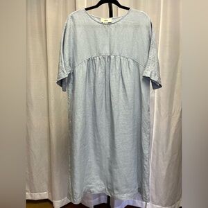 Sauths Kyoto Linen Dress in blue NWT  | size XS